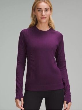 Lululemon Rest Less Pullover Color Aerial Dramatic Magenta Size 10